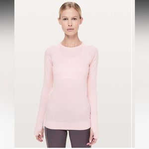 Lululemon Rest Less Pullover Blissful Pink Size 8 EUC